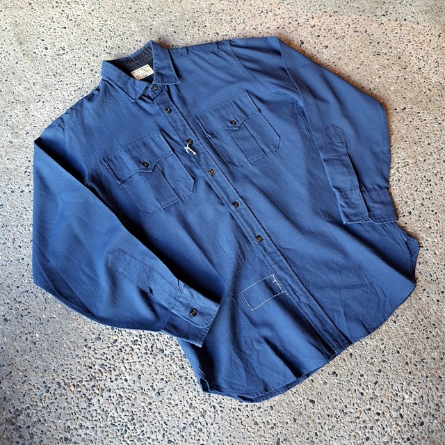 50's~60's アメリカ製 LEVEATHAL BROS&CB サービスシャツ used [208119]