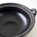 土鍋 8号 直火専用 備前風 金彩土鍋 2〜3人用 萬古焼