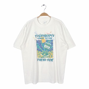 90s セーラム タバコ バルマー 企業系 USA製 ヴィンテージ Tシャツ ボックスシルエット ホワイト シングルステッチ サイズXL 古着 BZ0563