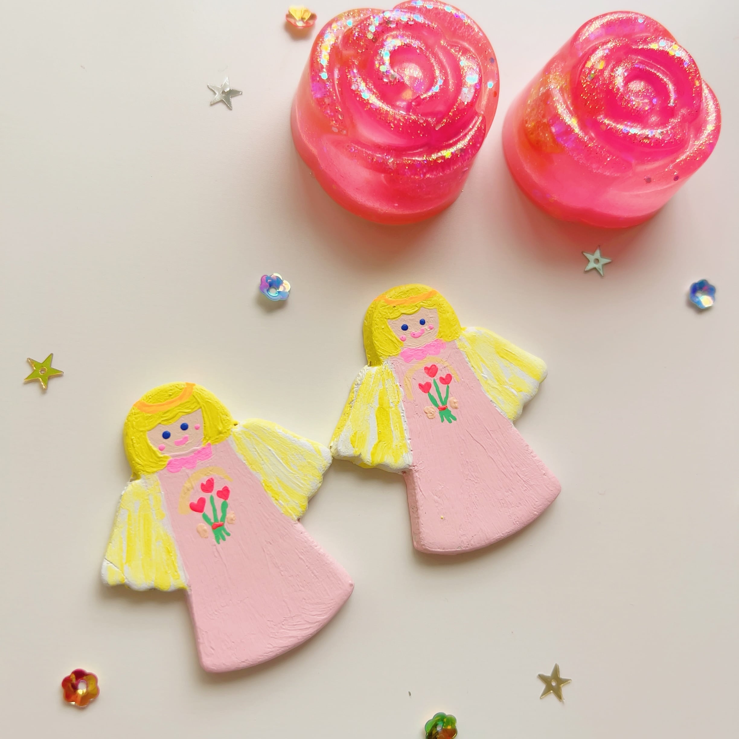 【アリエル】天使が舞い降りる♡祝福のローズオルゴナイトセット