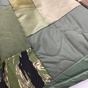 【mJK08】再構築中綿入りミリタリーミドル丈コート military Middle length JACKET
