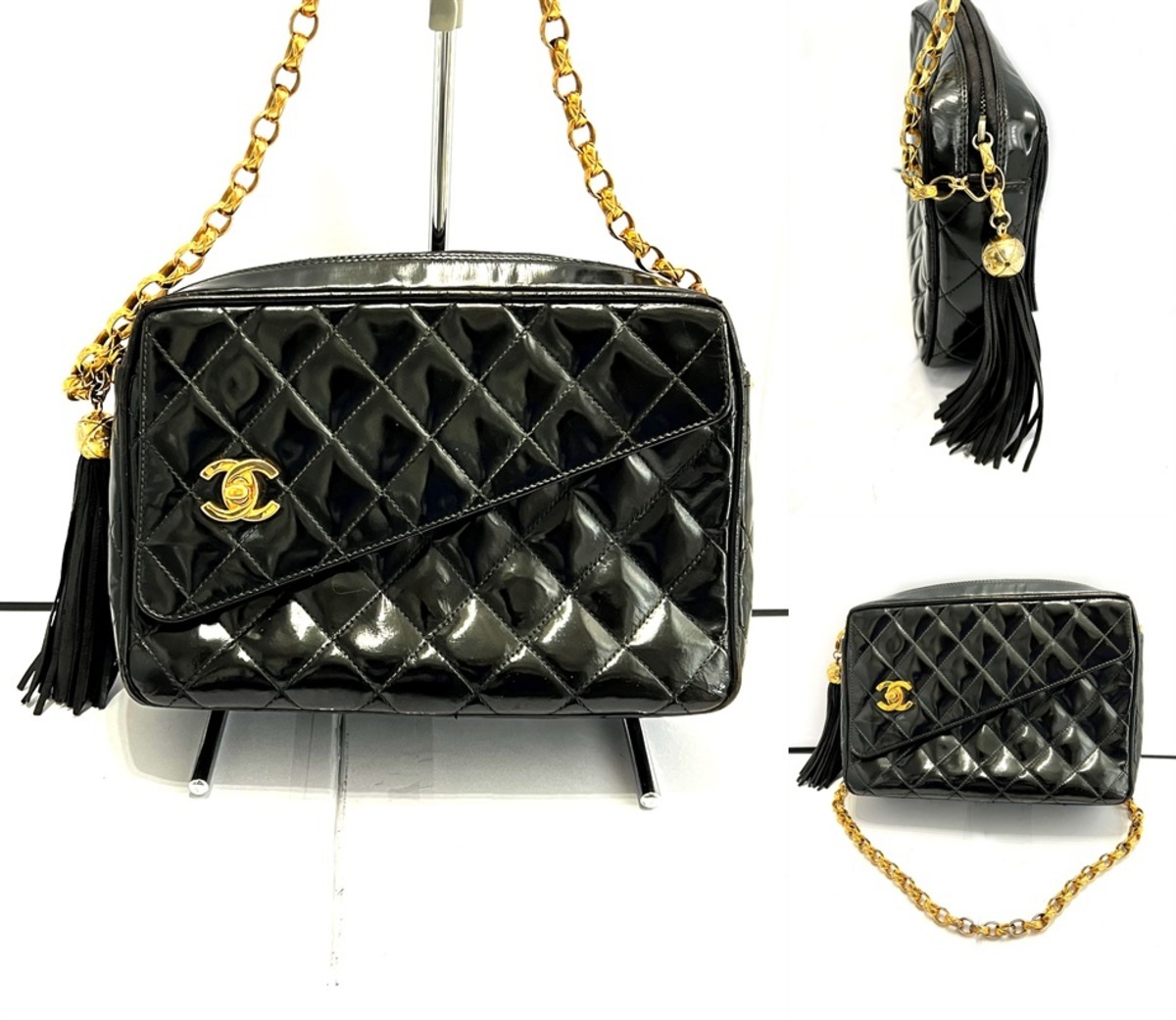 CHANEL シャネル マトラッセ フリンジ チェーン ショルダーバッグ 