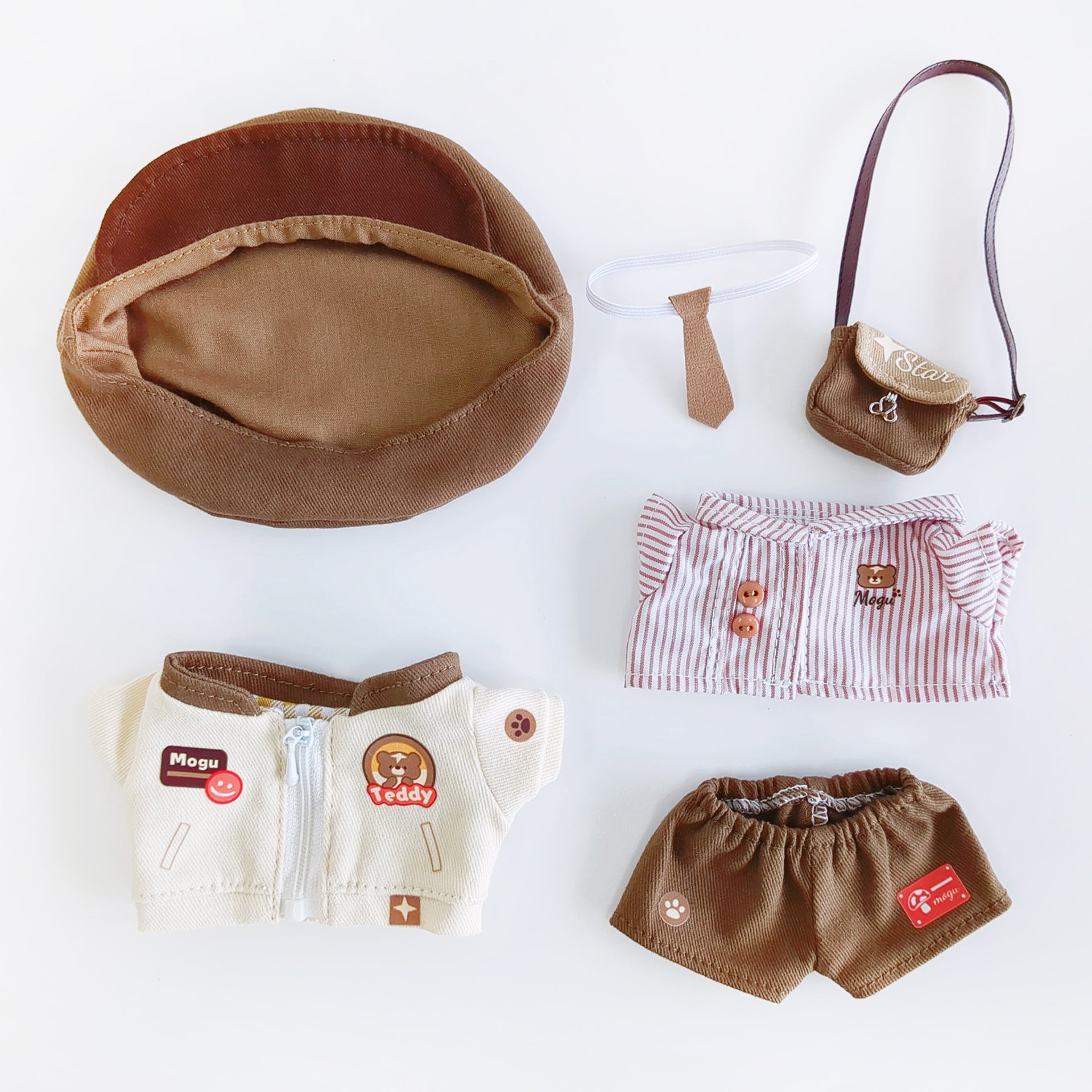 ちゃえ様 お洋服 セット 2W-1229【15cm】Teddyなジャケットセット | Little Closet │ ぬい服