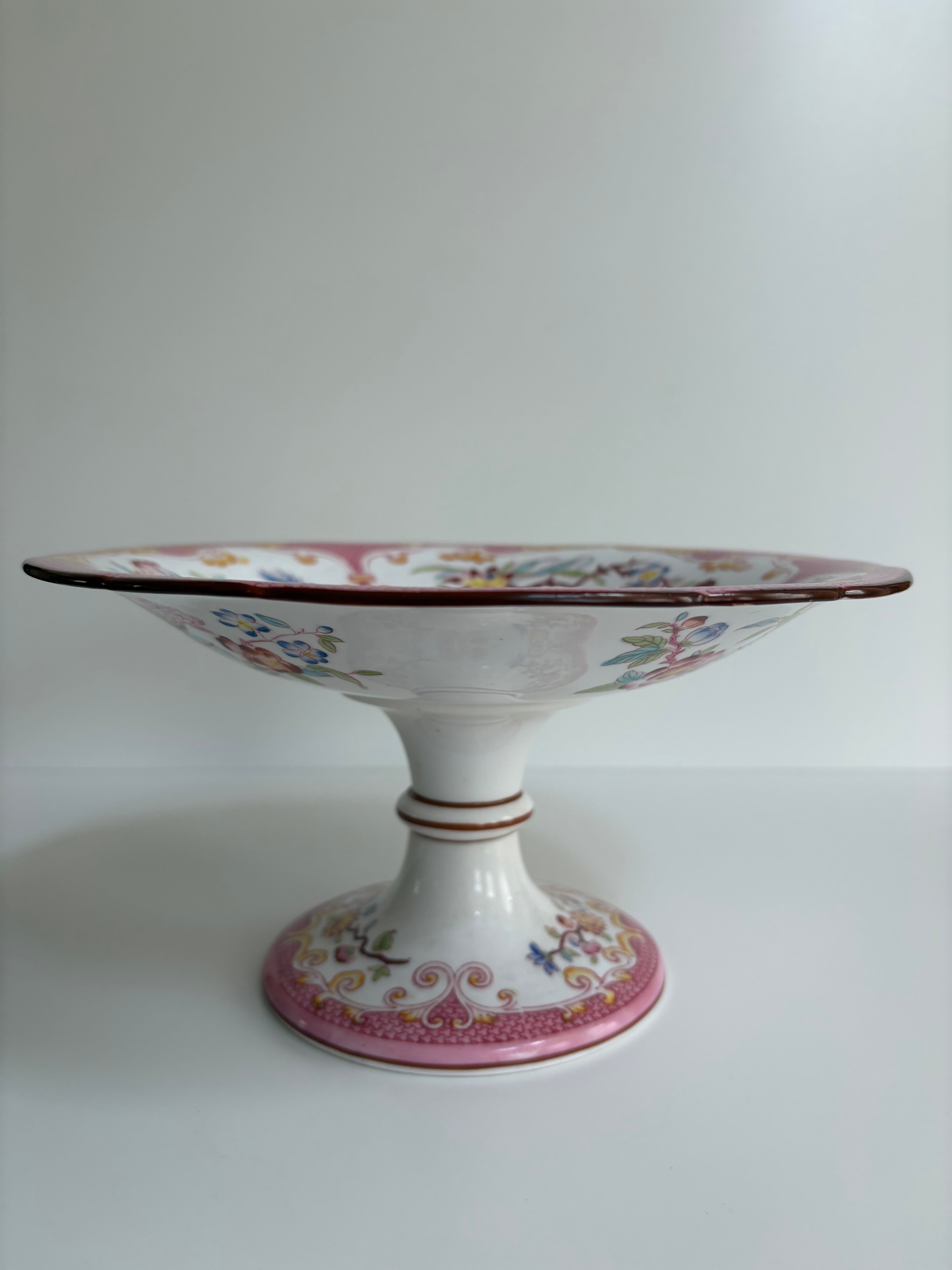 サルグミンヌ MINTON No.235（ミントン）コンポティエ（手描きの花模様