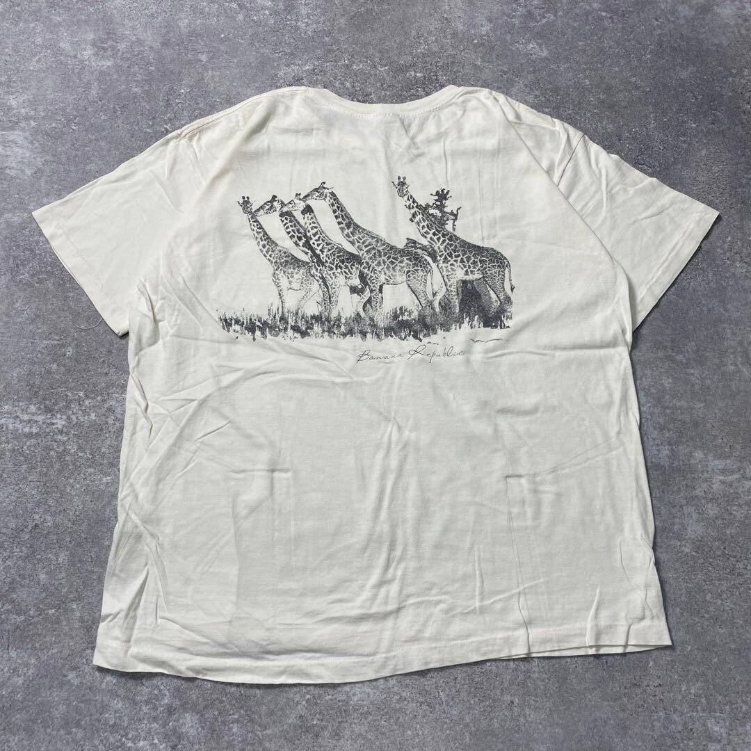80s90sUSA製 Banana Republic キリン バナリパ Tシャツ