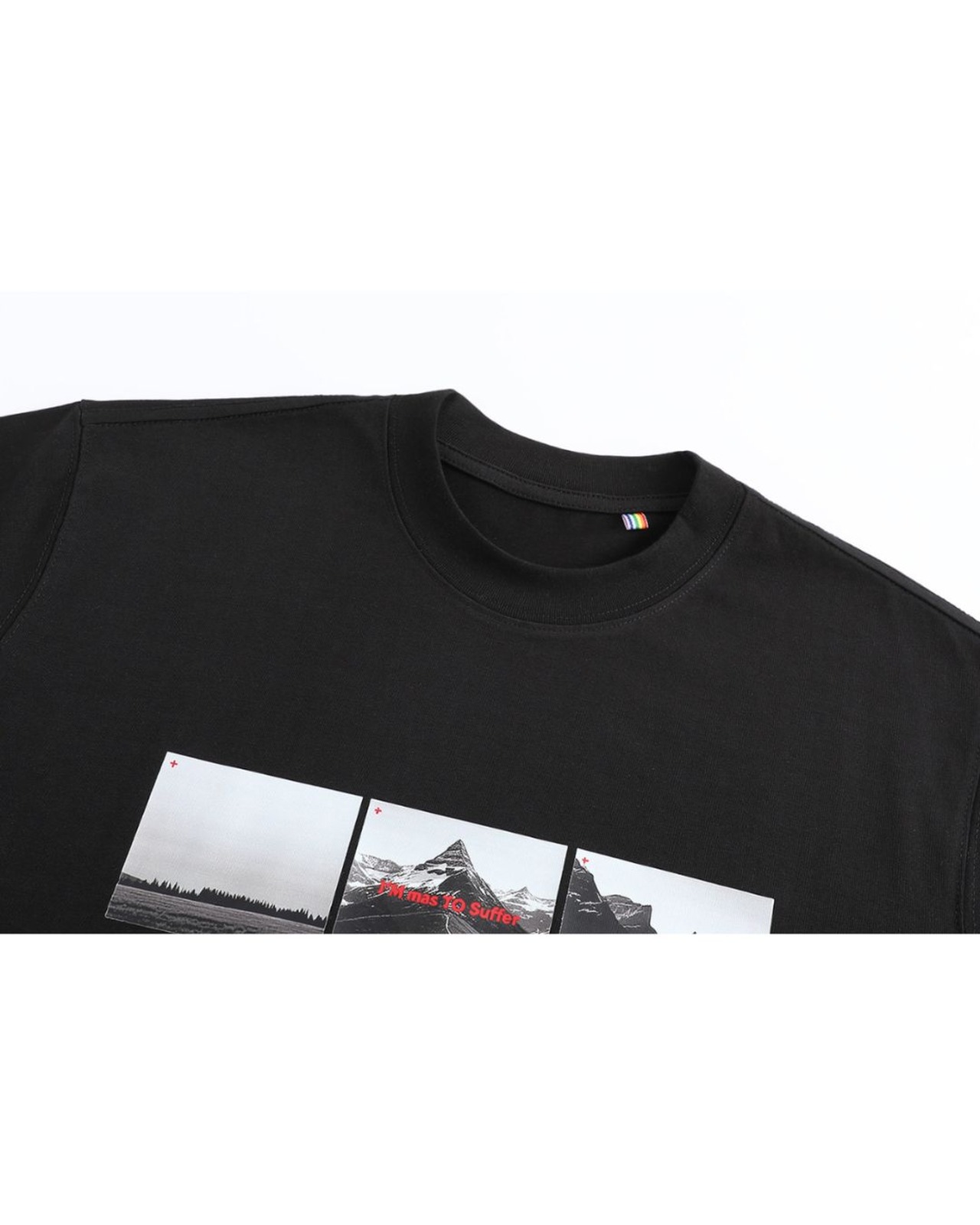 グラフィックプリント半袖Tシャツ S0568