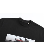 グラフィックプリント半袖Tシャツ S0568