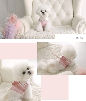 予約【pat the dog】SaiLor Candy Harness《Pink》