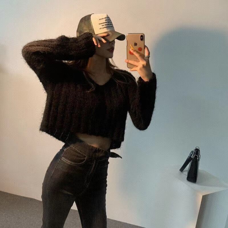 ショート丈セーター