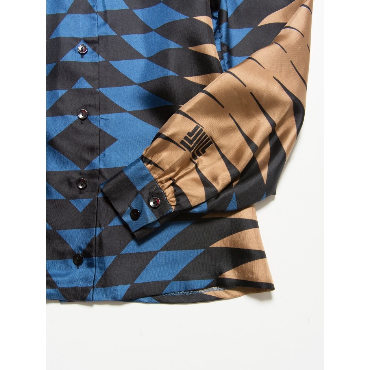 【LANVIN BOUTIQUE】Made in France silk shirt(フランス製 ランバンブティック シルクシャツ)8d