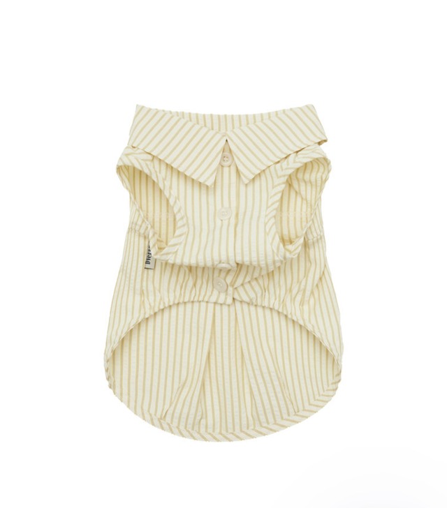 〈即納アイテム〉Dverry / シアサッカーシャツ（Yellow stripe）