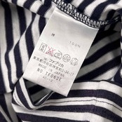 LACOSTE ラコステ ボーダー 長袖 Tシャツ カットソー 34/ネイビー×ホワイト レディース ファブリカ