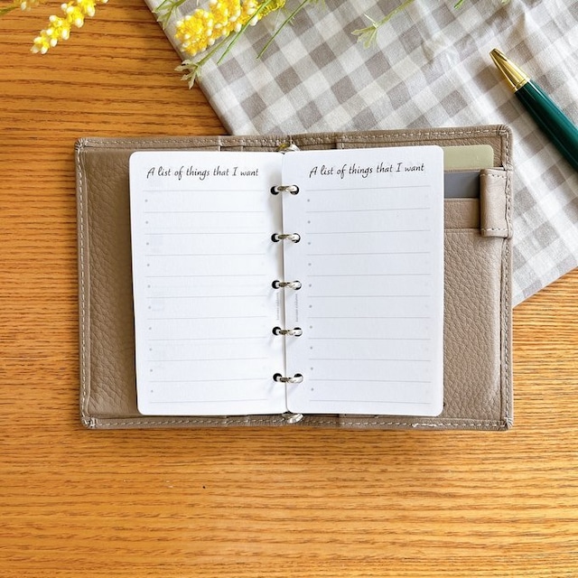 マイクロ5サイズ/欲しいものリストリフィル