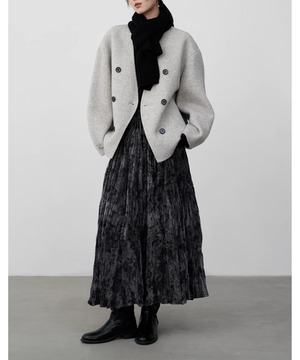 ベルベット◆プリーツAラインスカート【s-60392】