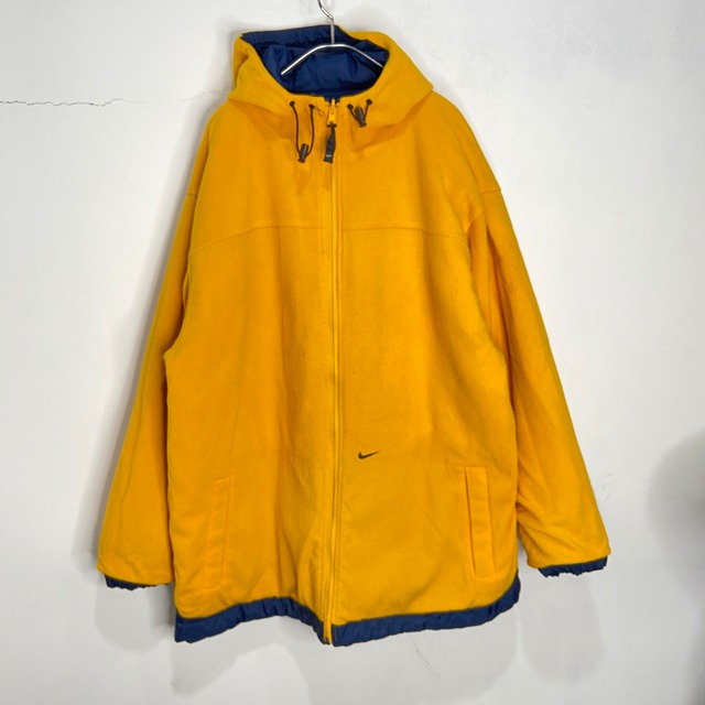 00s NIKE リバーシブルジャケット ミシガンカラー ナイロンフリース XL