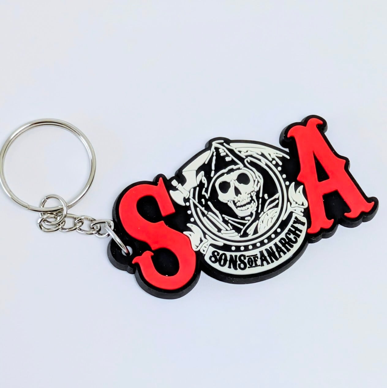 送料無料! ★ラバーキーホルダー★【 Sons of Anarchy ( サンズオブアナーキー ) 】サムクロ 〚アメリカン雑貨 アメトイ〛