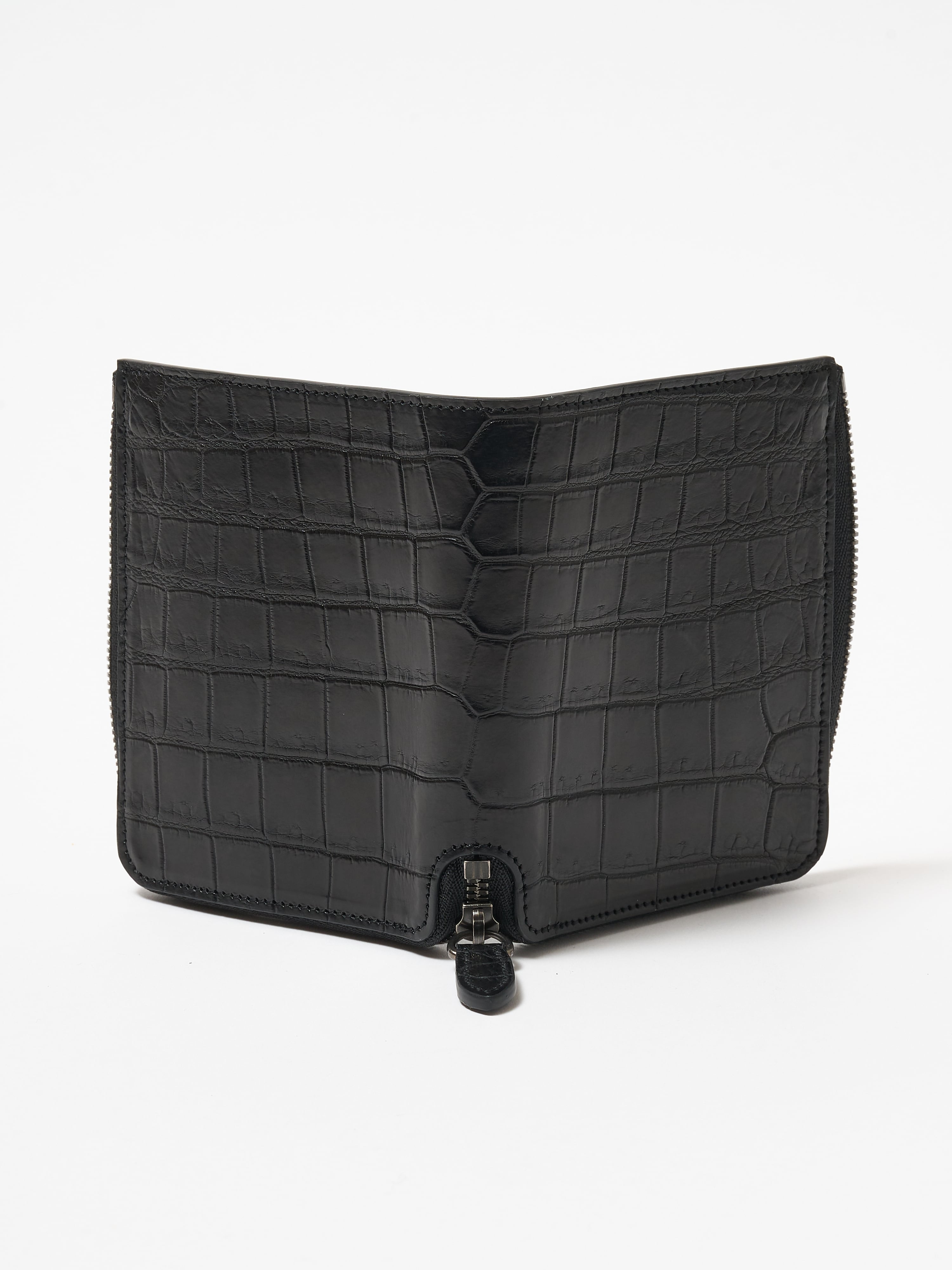Short Wallet｜Porosus (Black x Black) | FYSKY