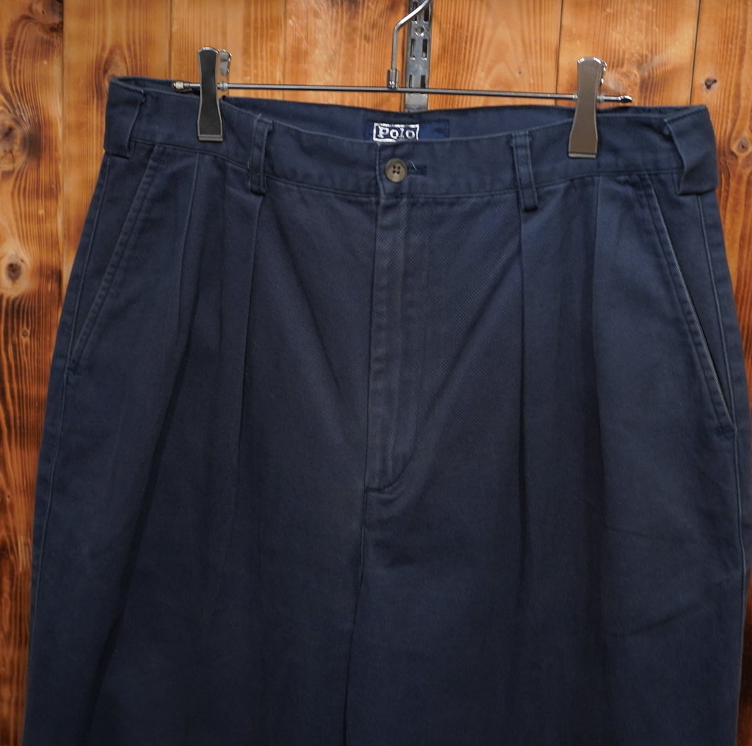 チノパン　ポロ　ラルフローレン 日本製 ポロチノ 84 ネイビー　ヴィンテージ ralphlauren polo chino ポロチノ 84 ラルフローレン チノパン