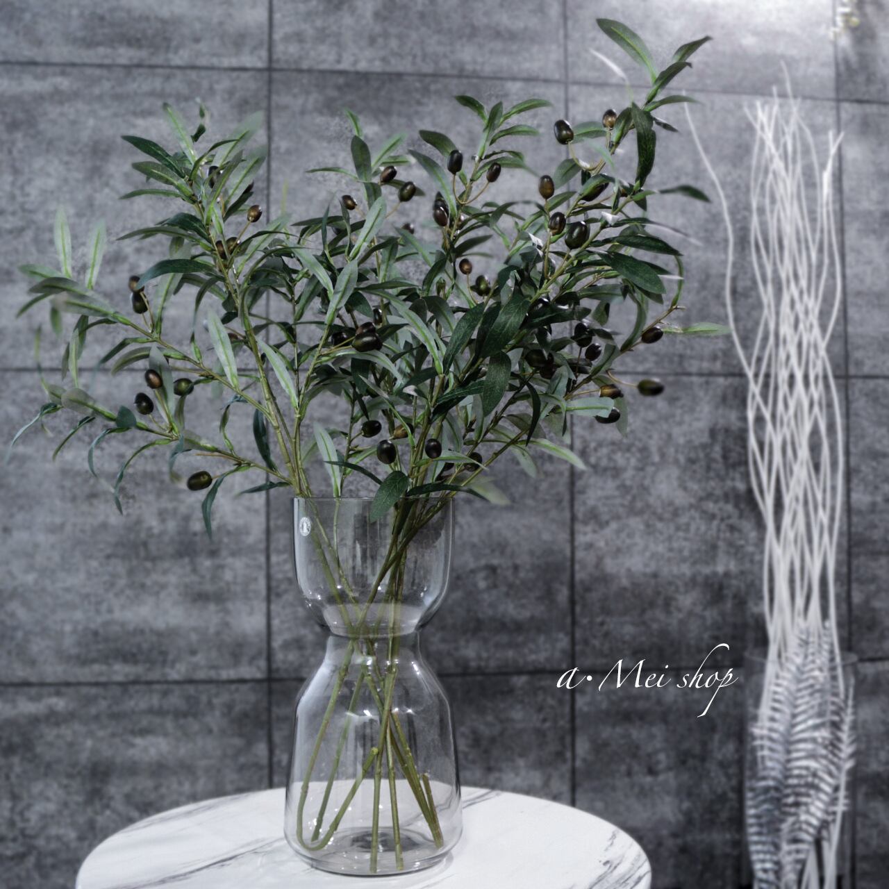 低廉 フェイクグリーン 観葉植物 クワイズモ 約w57 D57 H117cm 21 1oficioverde Com Br