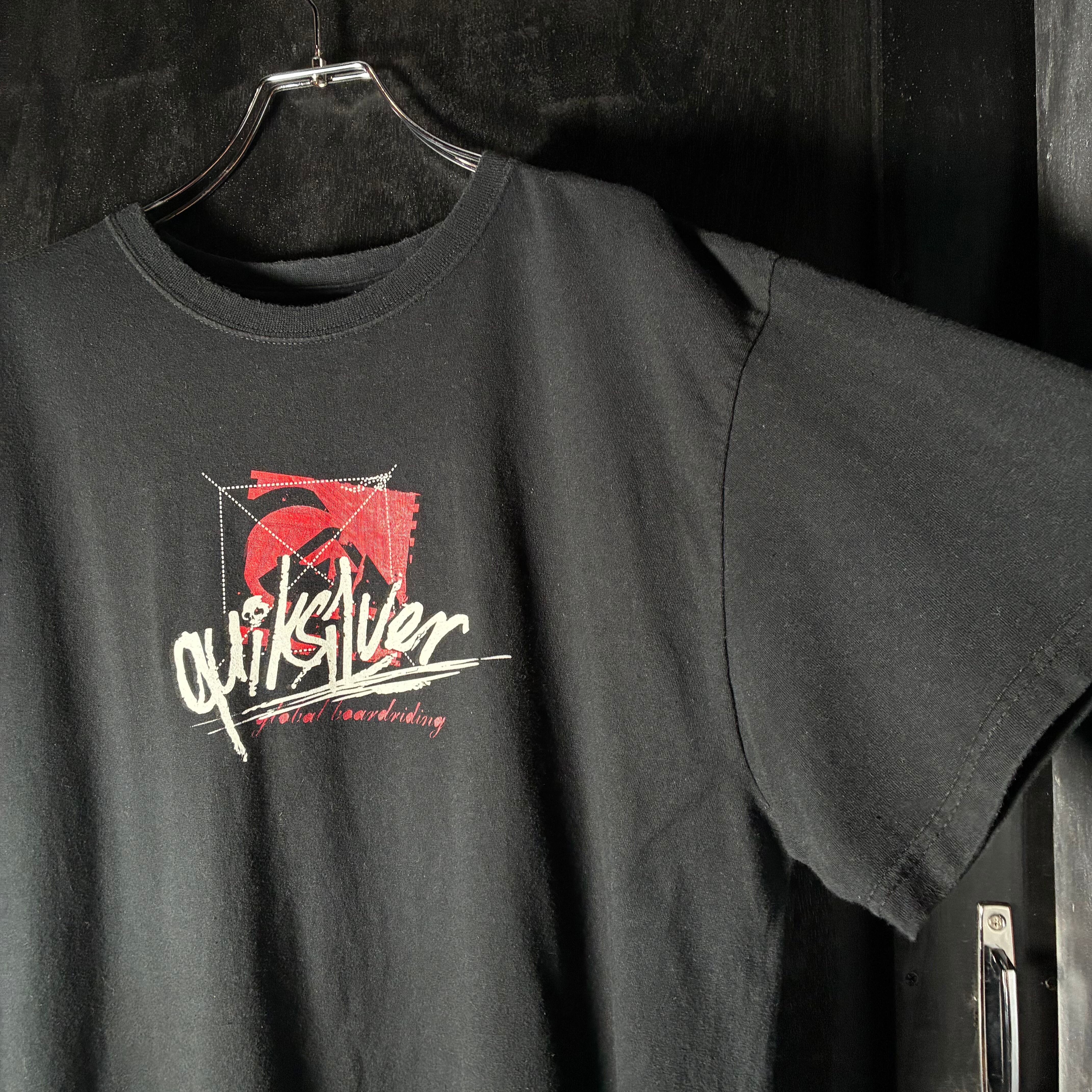 00s Quik Silver グラフィックTシャツ クイックシルバー サーフ 黒