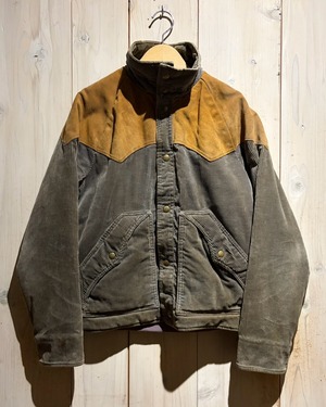 【a.k.a.C.a.k.a vintage】70's “Woolrich” Suede Leather Switching Vintage Corduroy Jacket