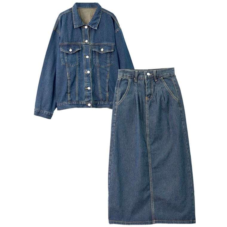 大幅にお値下げ‼️‼️Healthy denim デニムジャケットスカートセット