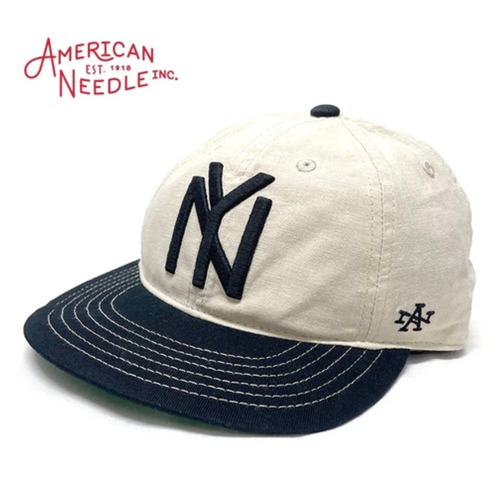 American Needle BB cap "LINE OUT IVORY-BLACK NBY"