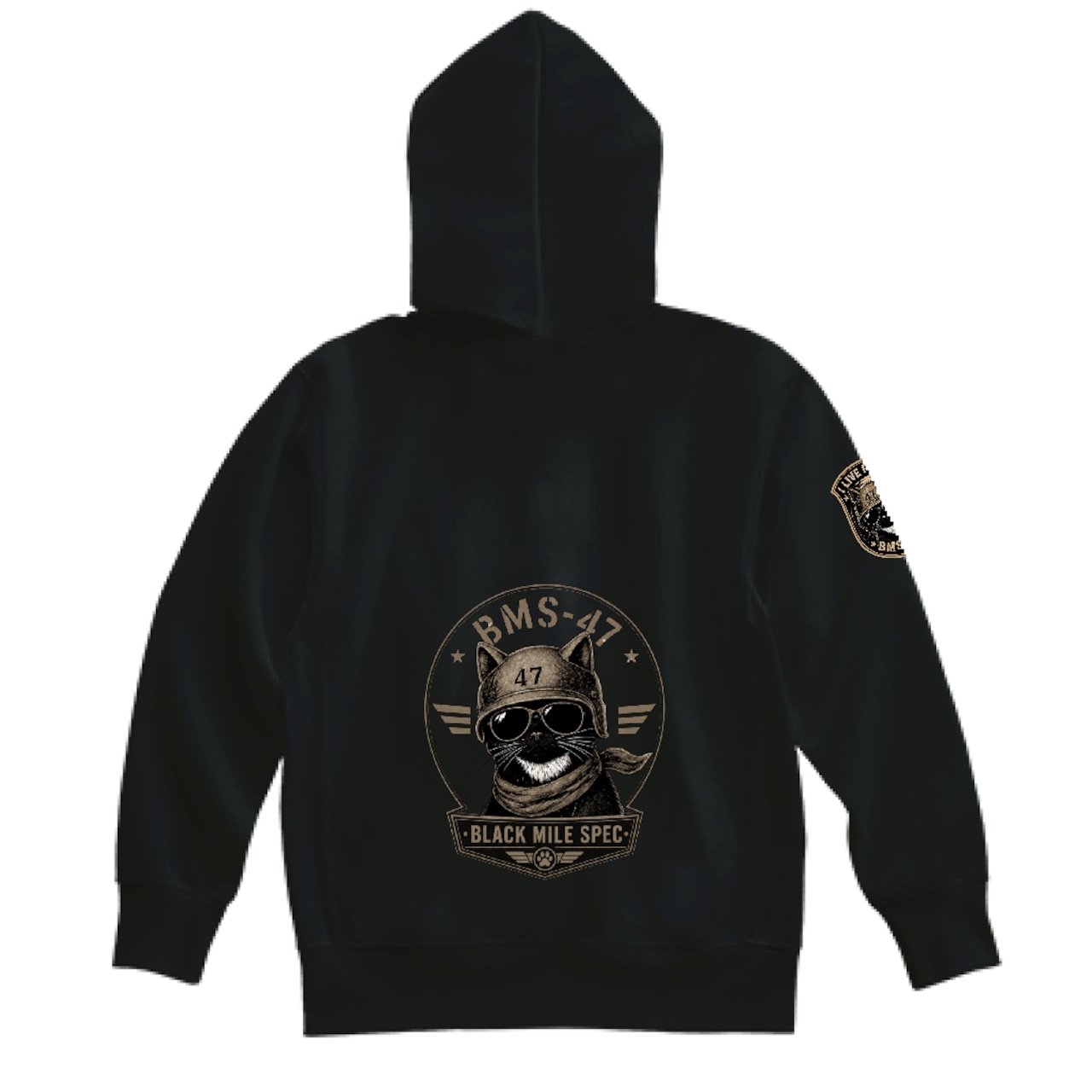 Hig Cat BMS-47 BLACK MILE CAT HEAVY ZIP PARKA | BMS-47