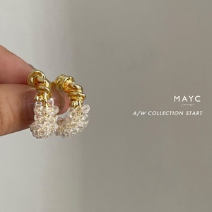 Sparkling exquisite crystal Earrings <ピアス>