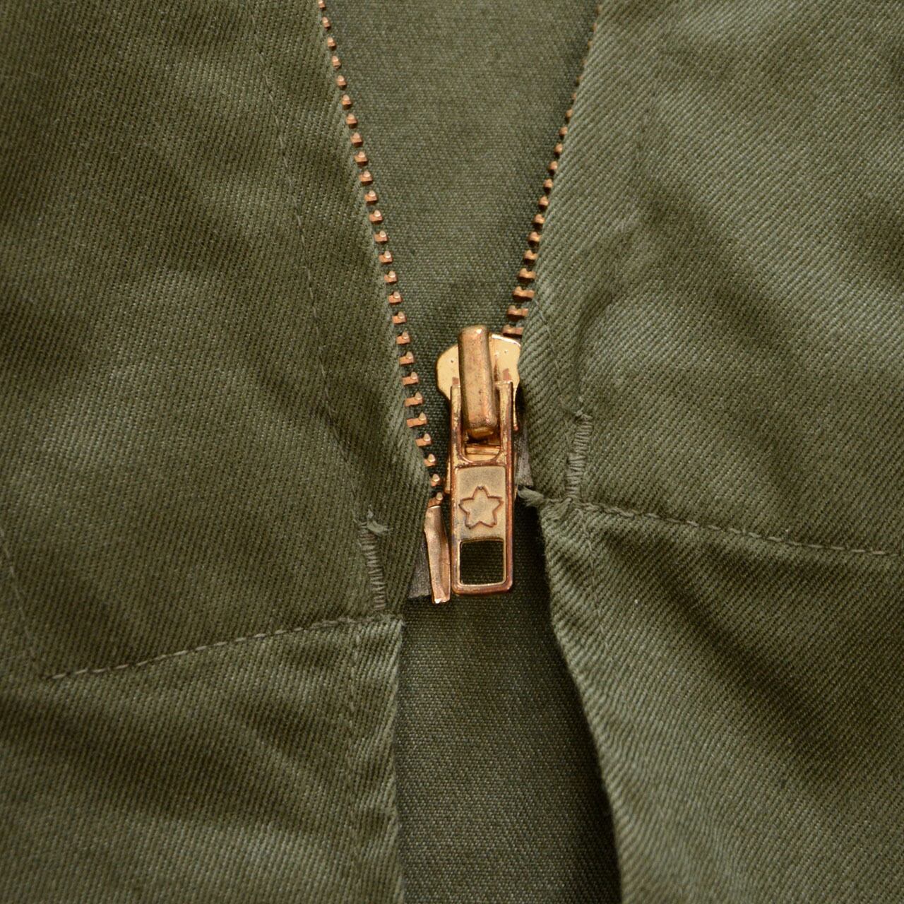 65式作業服 ジャケット｜桜ジッパー｜陸上自衛隊 実物 官給品