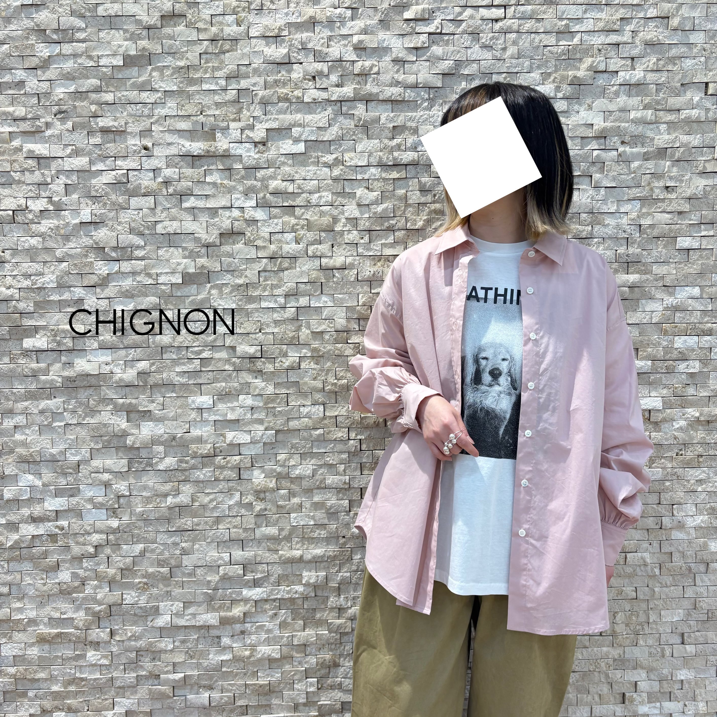 【CHIGNON】タックボリュームスリーブシャツ(1261-017KK)