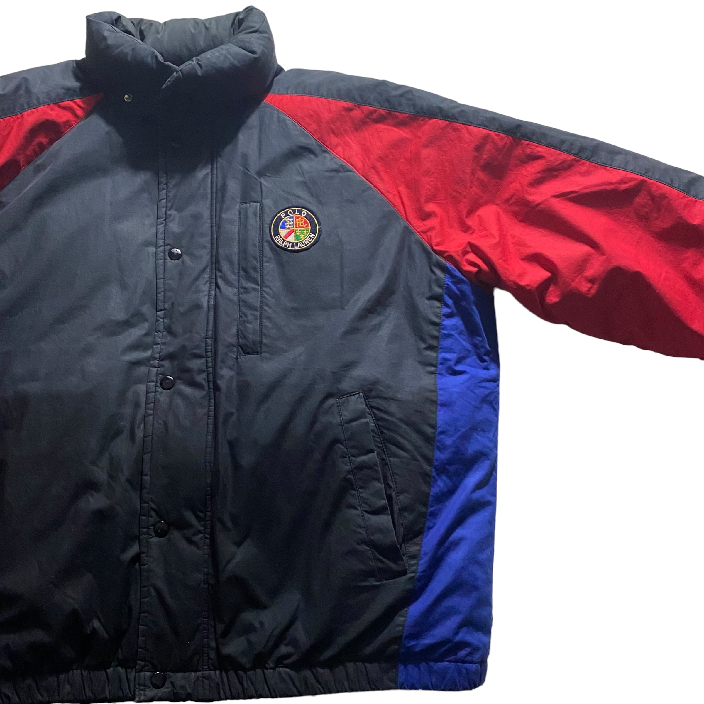 vintage POLO by RALPH LAUREN cookie patch down jacket | NOIR vintage POLO by RALPH LAUREN cookie patch down jacket | NOIR