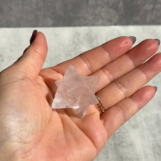 【クリアクォーツ マカバ（マルカバスター）】虹あり｜石目あり鉱物 天然石 パワーストーン