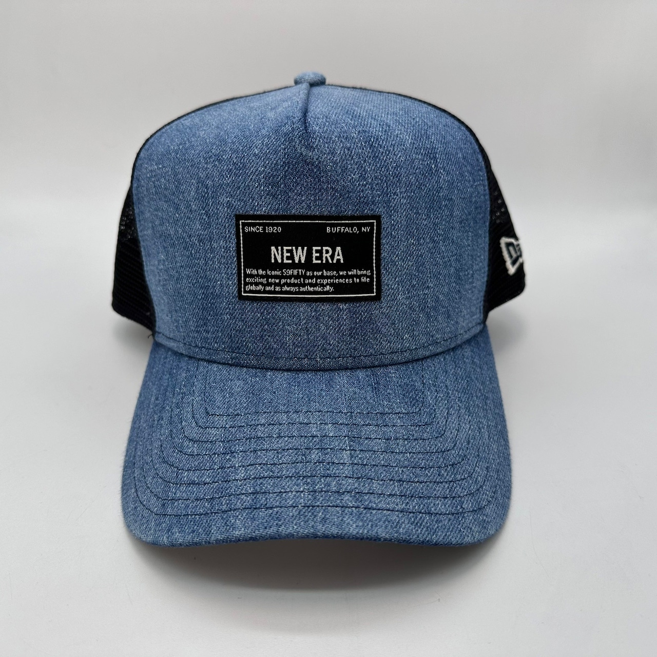 NEW ERA 9FORTY/940 A-Frame トラッカー Denim ウーブンパッチ ウォッシュドデニム