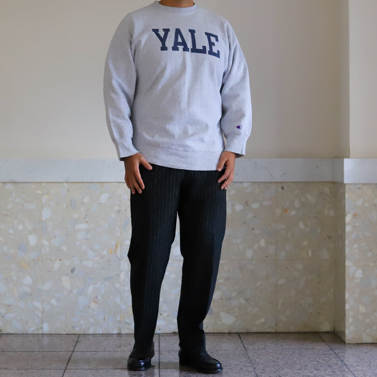 希少】80s champion Reverse Weave sweat shirt YALE made in USA 