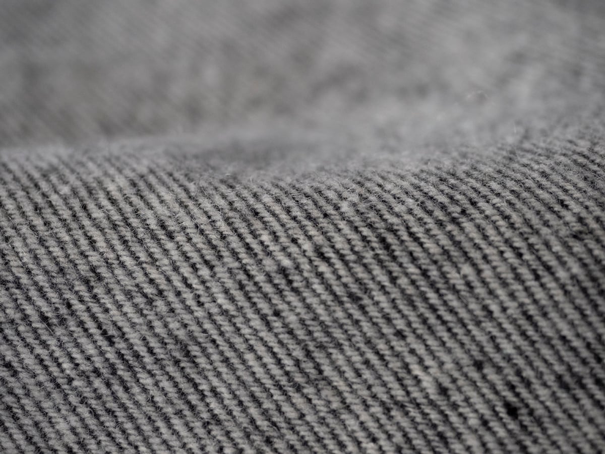 毛七デニム〔生地〕 c/#2 （チャコール） 【KSC003】 | 毛七