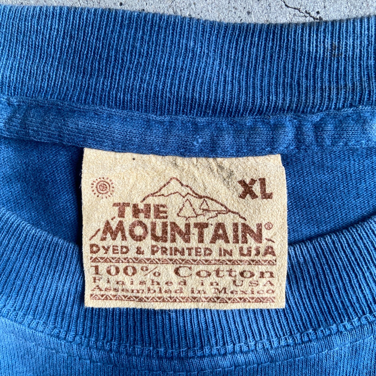 00年代 THE MOUNTAIN 鹿 タイダイ 動物 アニマルTシャツ メンズXL 古着 