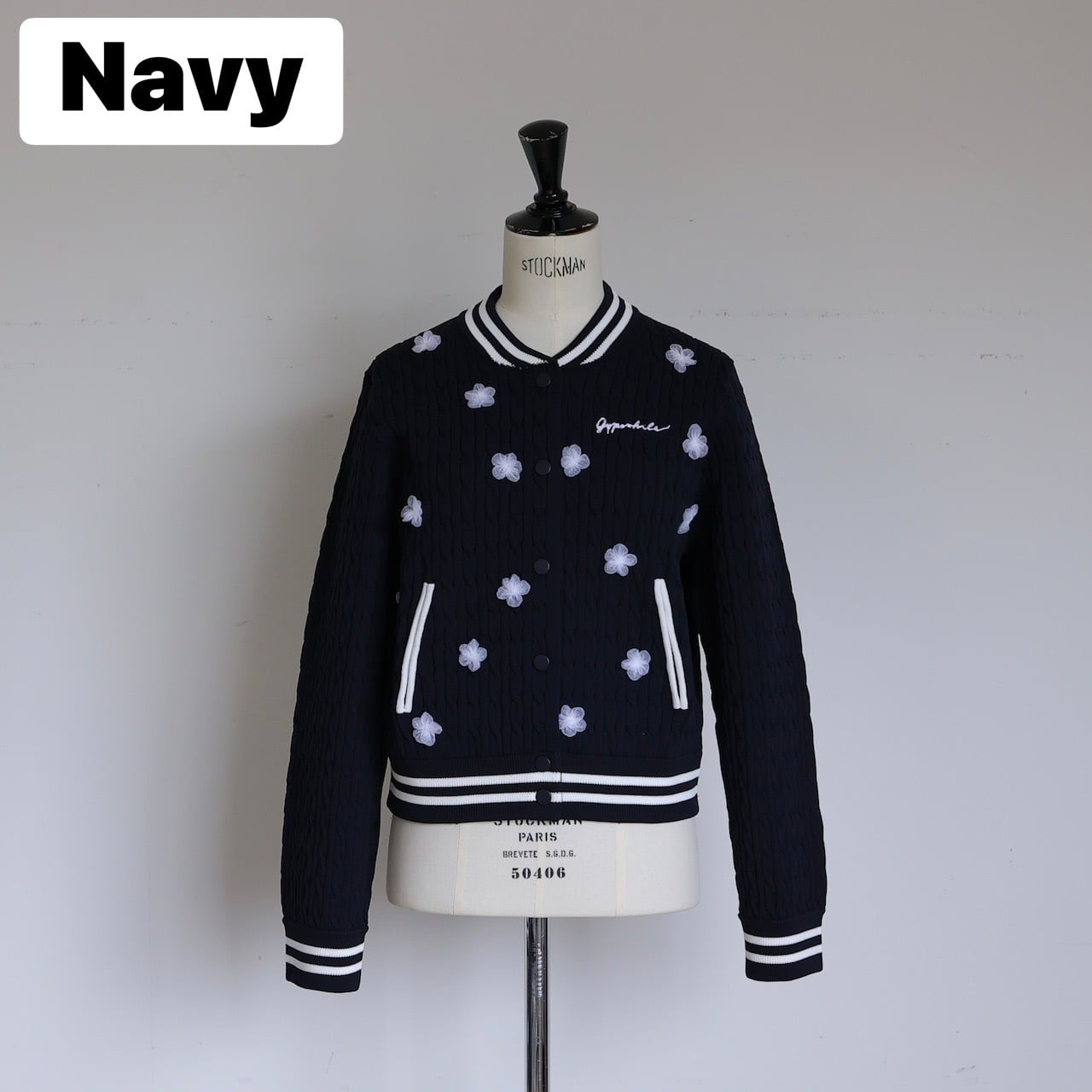 GPG-609 Cable Flower Blouson | gypsohila