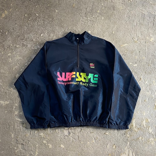 90s SURFSTYLE half zip nylon P/O jacket【仙台店】