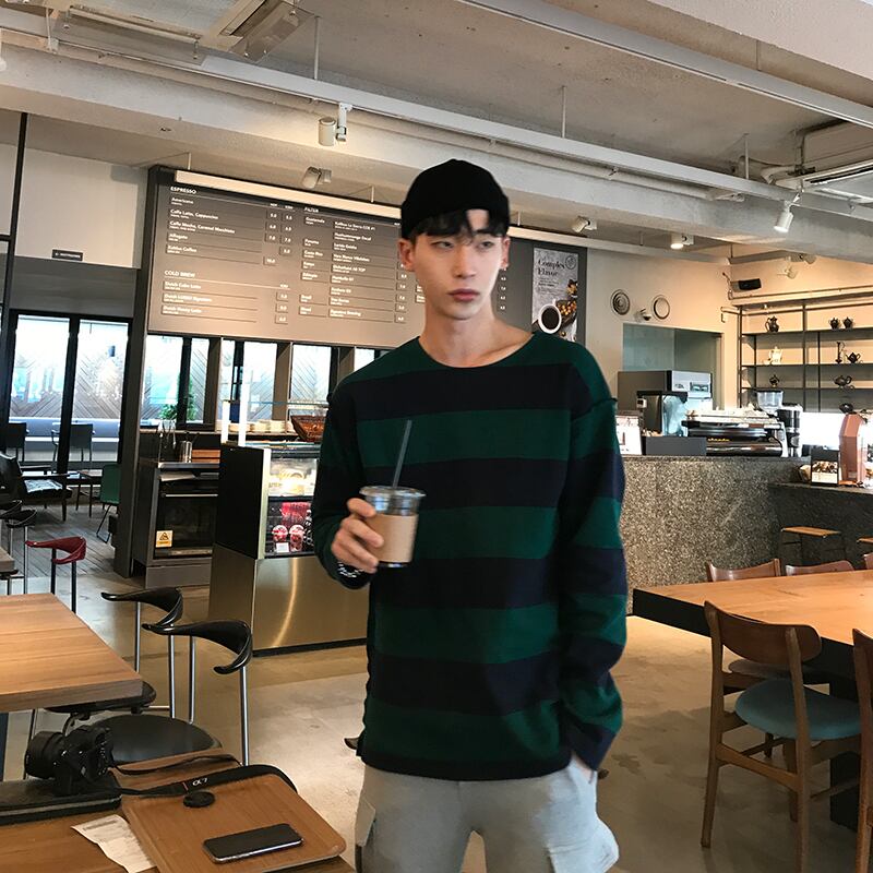 全3色 ロンT カットソー ボーダー カジュアル おしゃれ