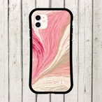 受注生産 iPhoneケース 淡いピンクの天然石マーブル｜大理石風 MARB055A