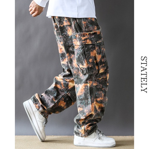 Camouflage Cargo ワイドパンツ/5color_B40 画像