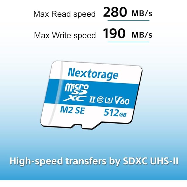 Nextorage 日本メーカー UHS-II マイクロSDカード 512GB microSDXC U3