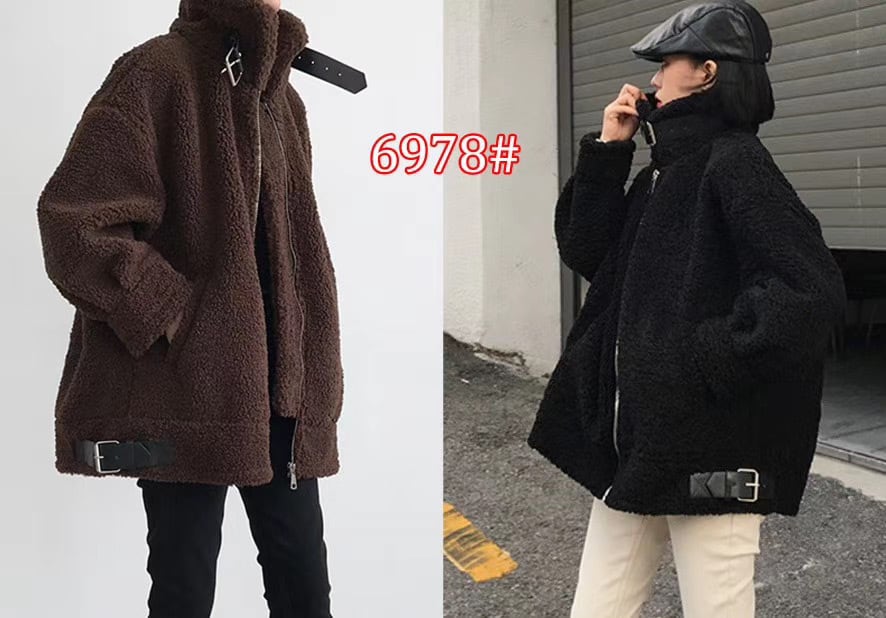 ハトメベルトハイネックボアジャケット