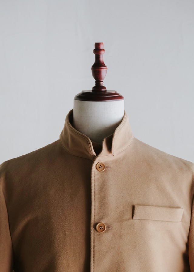 (Dead stock)Early 00's HELMUT LANG moleskin detachable collar jacket