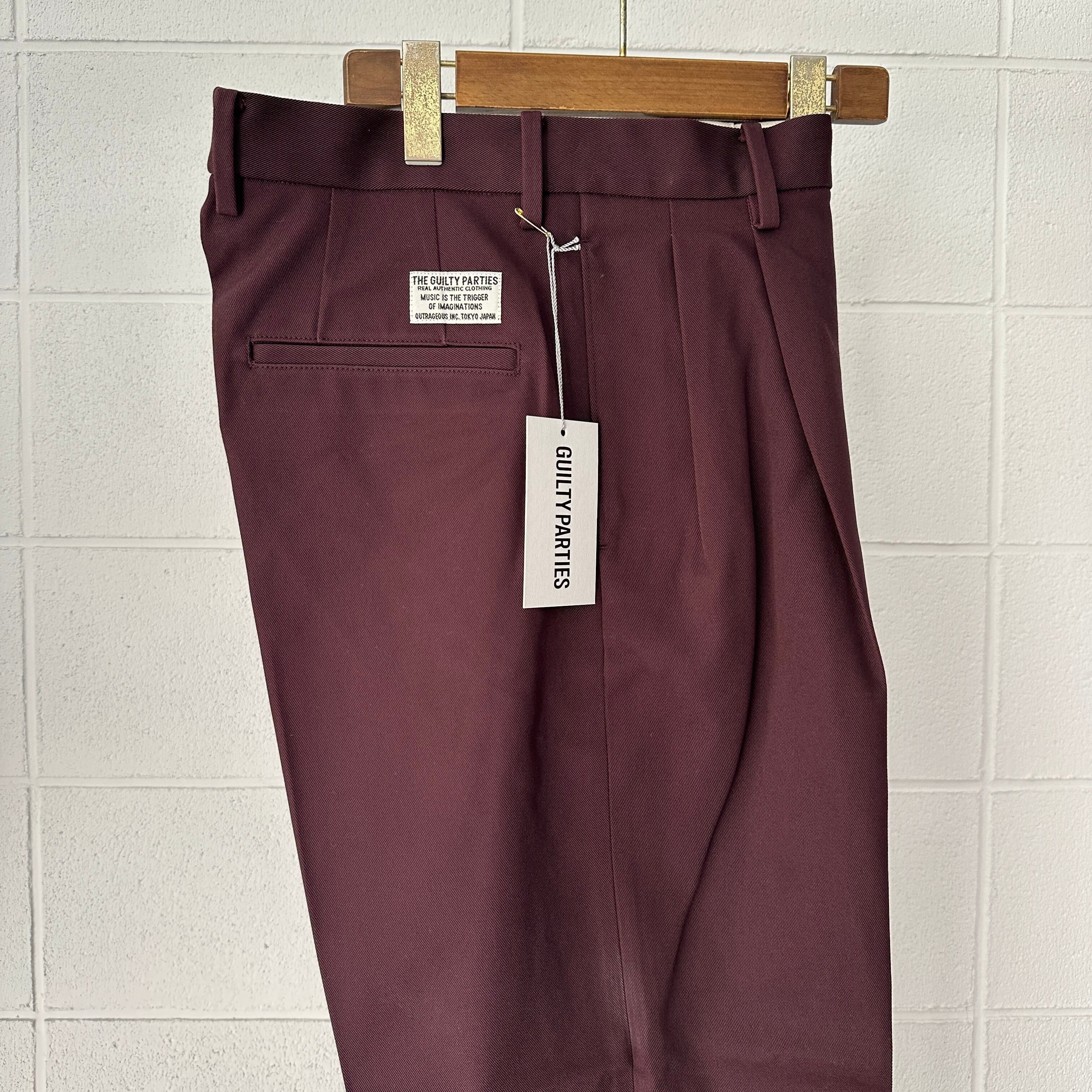 パンツ WACKOMARI DOUBLE PLEATED CHINO TROUSERS WACKOMARIA《ワコマリア》DOUBLE PLEATED CHINO TROUSERS(24FW