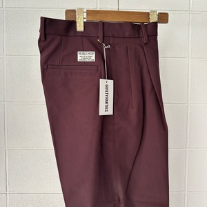 WACKOMARIA DOUBLE PLEATED CHINO TROUSERS