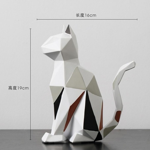 猫の置物　置物　玄関　小物　クリエイティブ　幾何学的　インテリア飾り　可愛い　ギフト誕生日　プレゼント