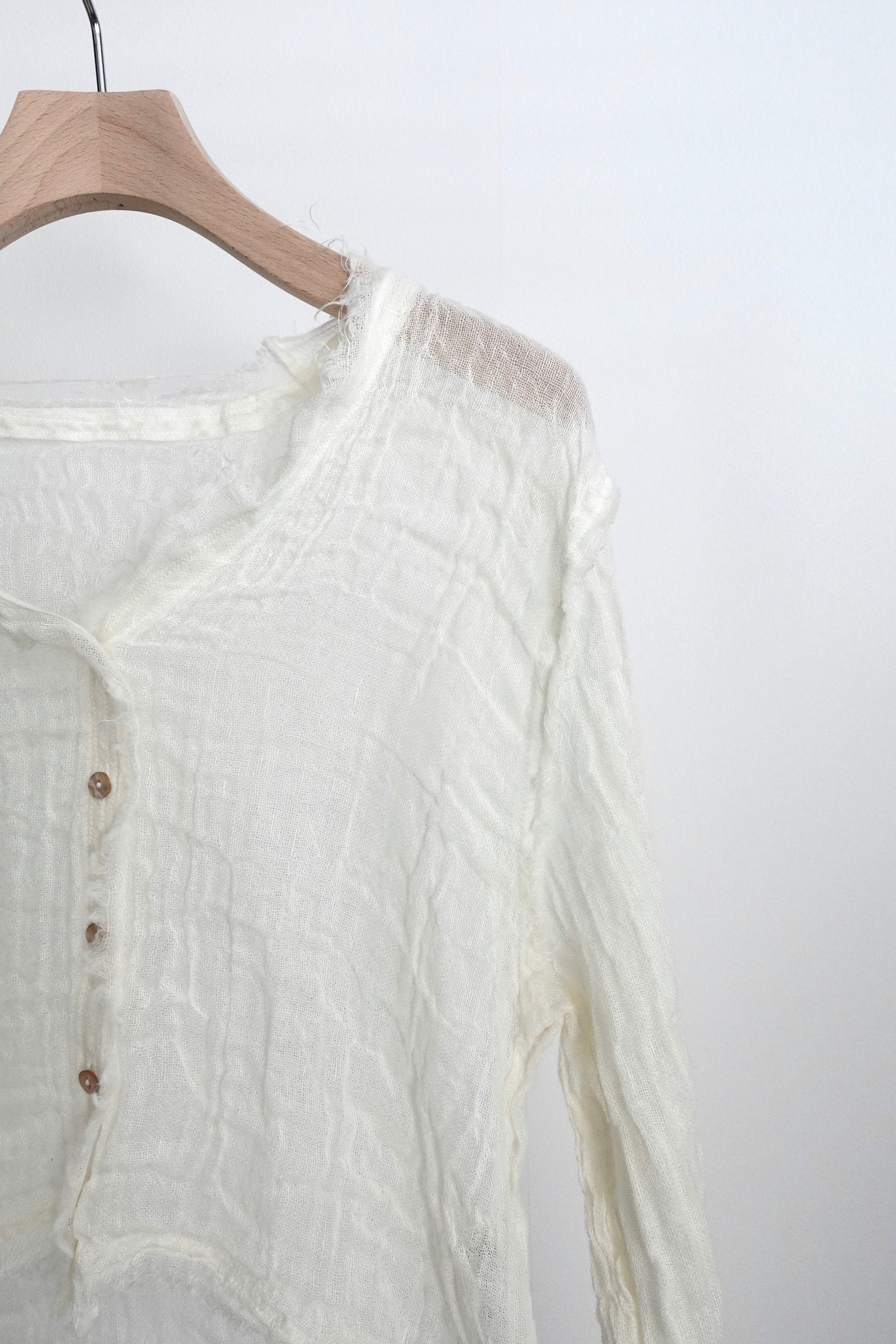 ERiKOKATORi】wool linen gawze cardigan | TOLMA.