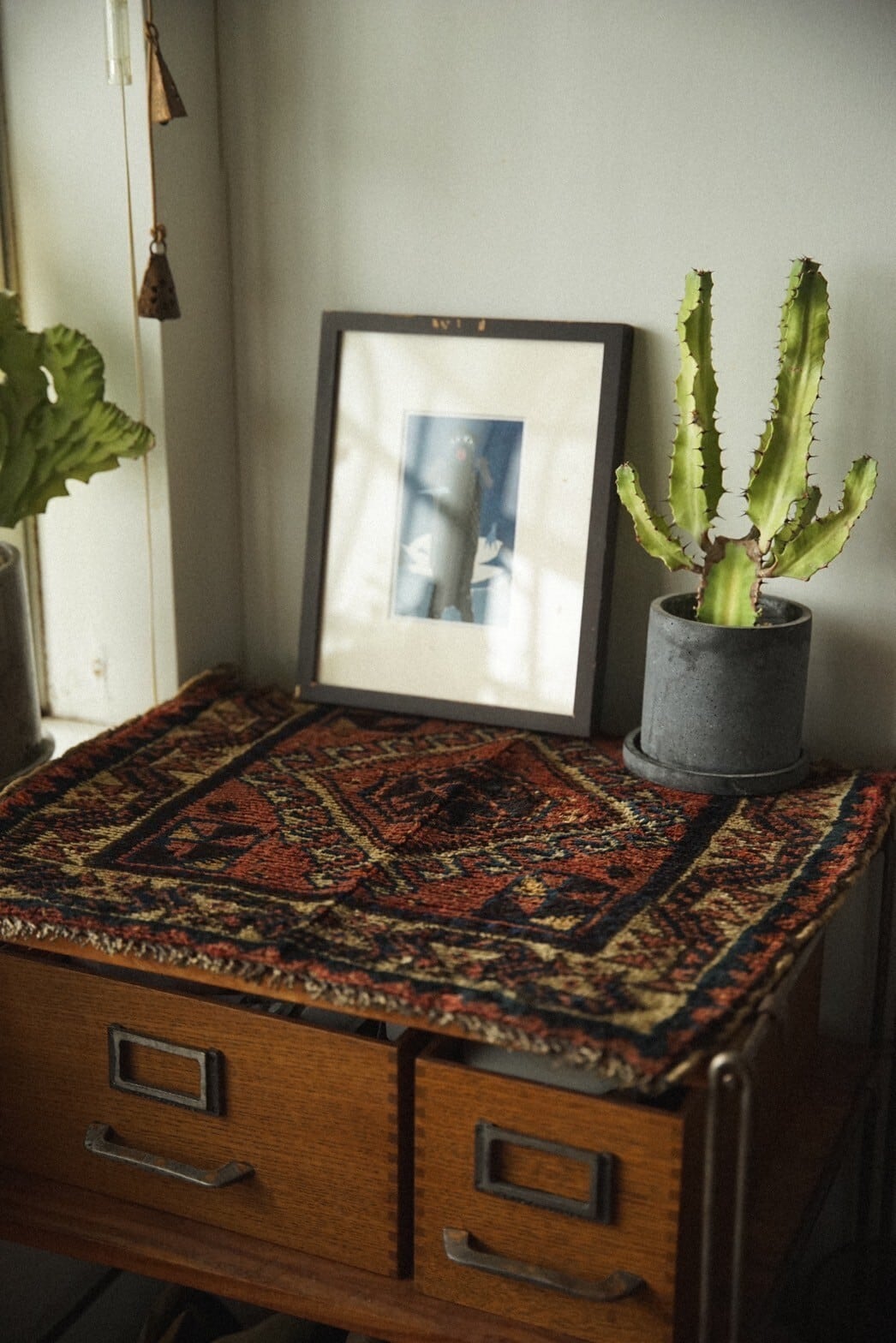 968 -Semi Antique Qashqai rug